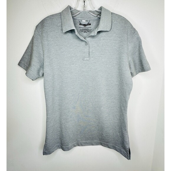 Tru-Spec 24-7 Series Polo Shirt Short-Sleeve Heather Grey Medium 4338003 Cotton - Picture 1 of 7